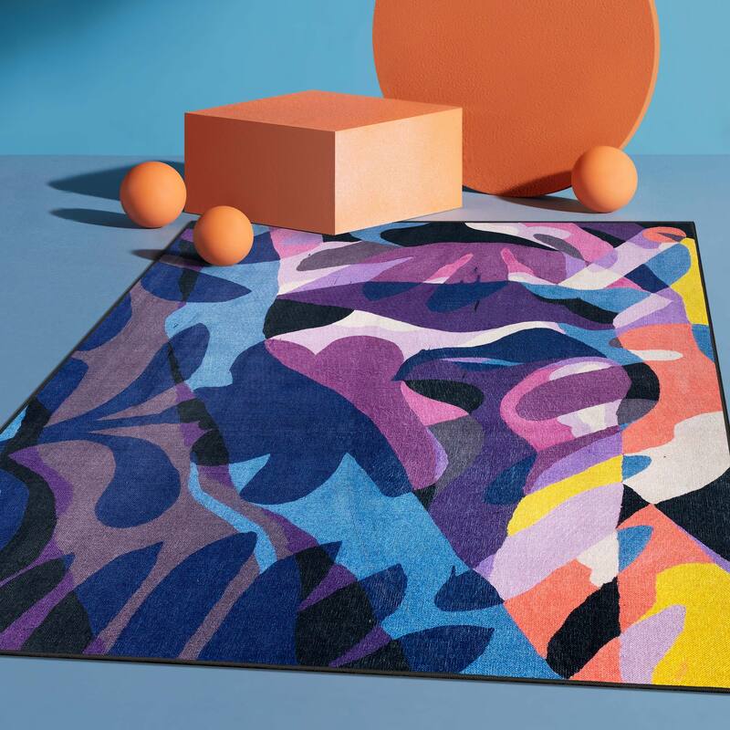 Well Woven x Misha Tyutyunik Sunday Jungle Nocturne Rug