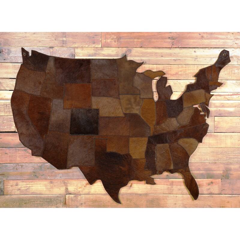 USA Leather Map
