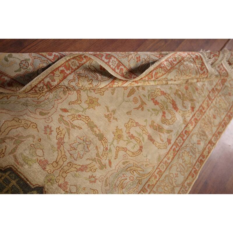 Pre-1900 Antique Hereke Vegetable Dye Turkish Rug Handmade Silk Carpet - 2'3" x 3'11"