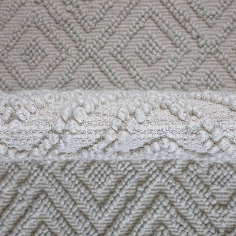 Wyndenhall Pickett 8 x 10 Area Rug Contemporary in Ivory - 8 ft x 10 ft 96"d x 120"w x 0.5" h