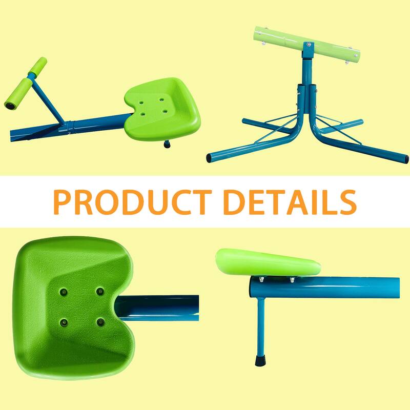 Upgraded Seesaw,Swiveling 360 Degrees Toddlers Sit and Spin Teeter Totter, Kids Outdoor Play Equipment for Backyard Playground