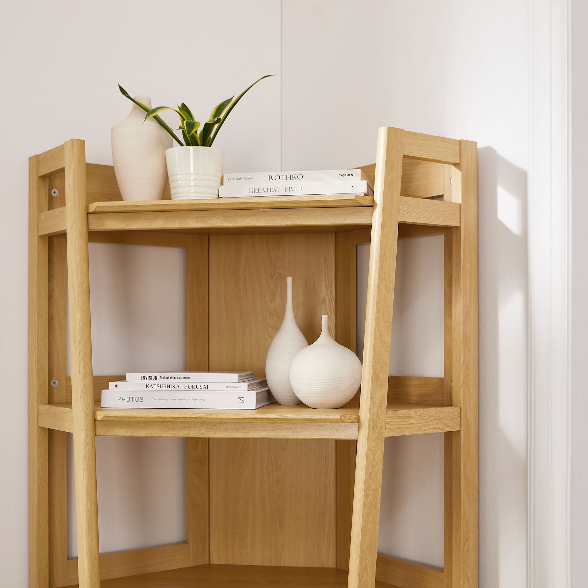 Bixby 71 Inch Corner Bookshelf - Overstock - 43579982