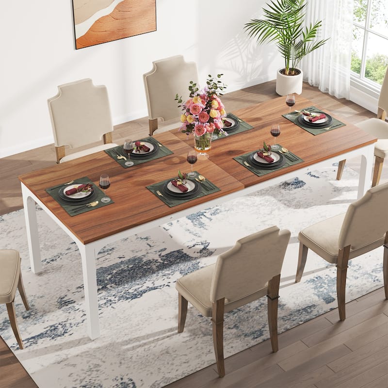 78.7-inch Long Kitchen Dining Table for 6-8