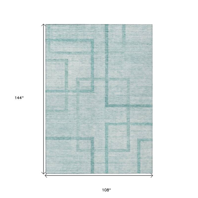 HomeRoots Geometric Transitional Rectangle Outdoor Rug
