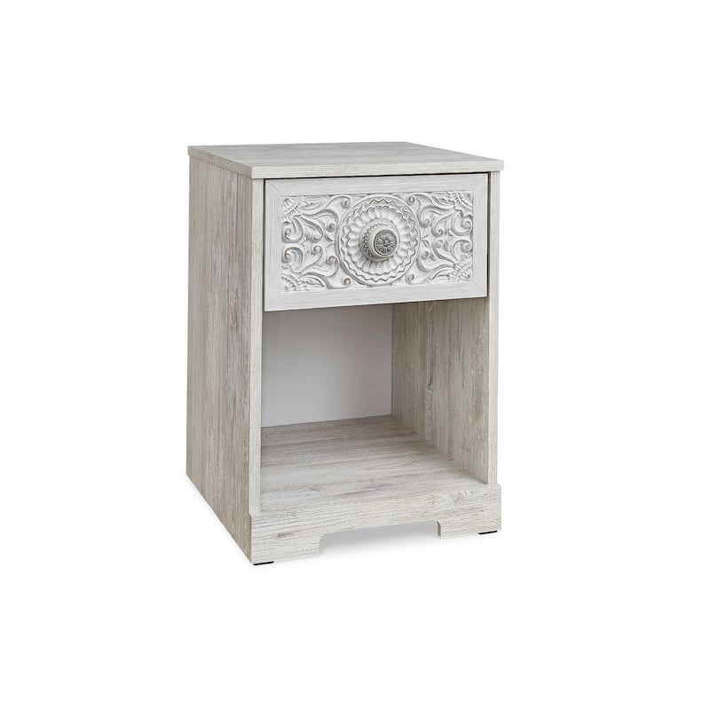 Signature Design by Ashley Paxberry White 1-drawer Nightstand