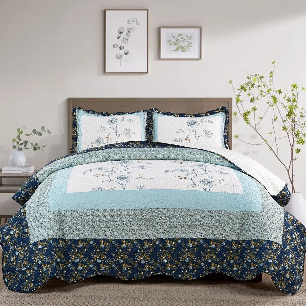 Serenta Dorset 3 Piece Bedspread Quilts Set