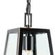 preview thumbnail 4 of 3, Clang 1 Light Outdoor Hanging Lantern in Imperial Black - Imperial Black