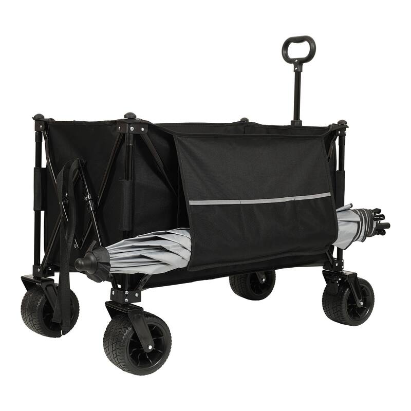 Foldable trolley with ceiling