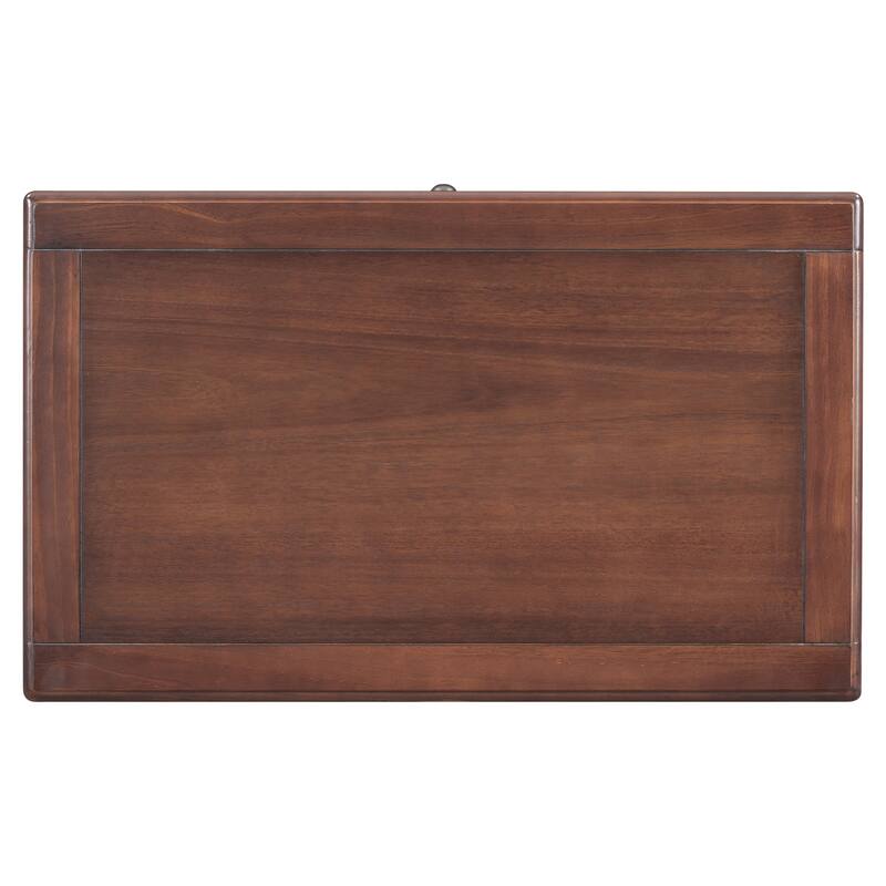 U_STYLE 28'' Pine Wood 3-Drawer Nightstand - Smooth Rails + Rubber Legs, Minimalist Bedside/Sofa Side Table