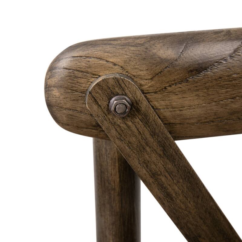 Stackable Wood Cross Back Chair