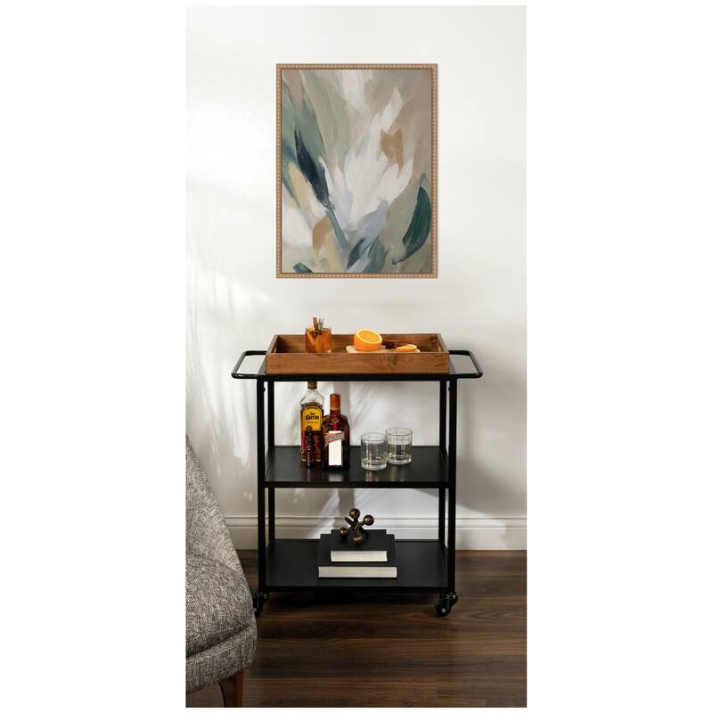 Kate and Laurel Plant Form No. 2 by Amy Lighthall Framed Canvas Wall Art Print