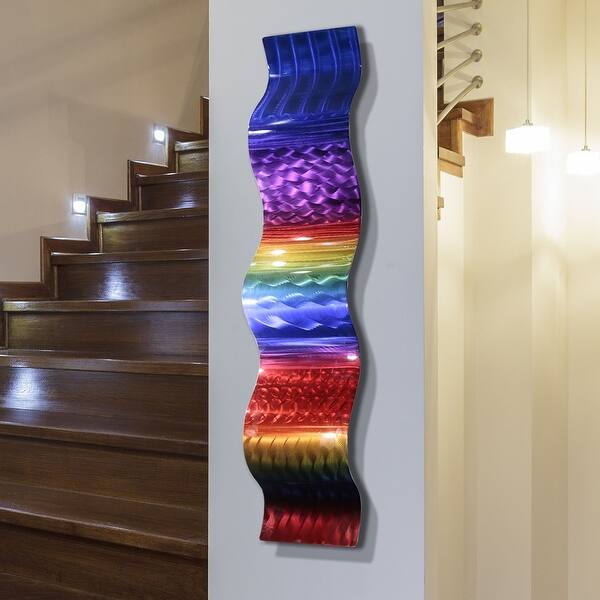 Shop Statements2000 Rainbow Abstract Metal Wall Art Hanging