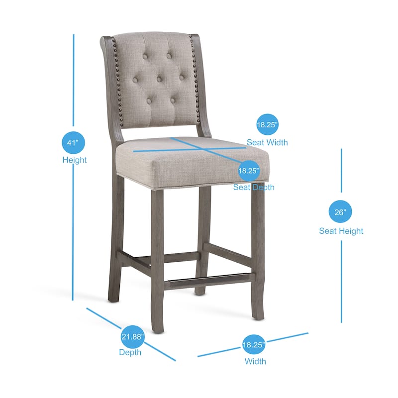 Kaplan Stationary Counter Stool