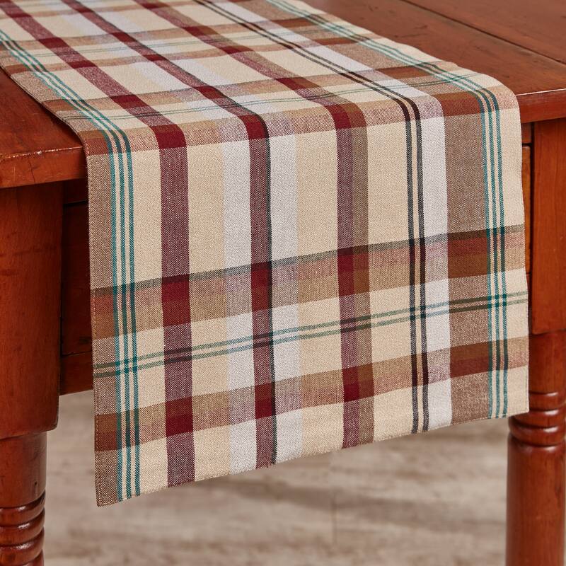 Park Designs Gamekeeper Plaid Table Runner 13" x 36" - 13" x 36"