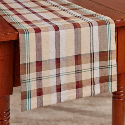 Park Designs Gamekeeper Plaid Table Runner 13" x 36" - 13" x 36"