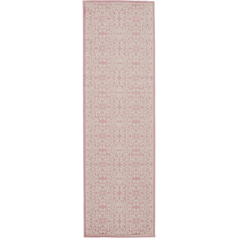 Nourison Jubilant Floral Medallion Area Rug - 2'3" x 7'3" Runner - Pink