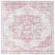 preview thumbnail 28 of 26, SAFAVIEH Layla Venka Shabby Chic Farmhouse Rug 3' Square - Ivory Grey/Pink - Square