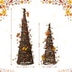 preview thumbnail 10 of 23, Glitzhome 24"H Fall Thanksgiving Maple Leaf Pumpkin Urn Table Tree Holiday Home Decoration