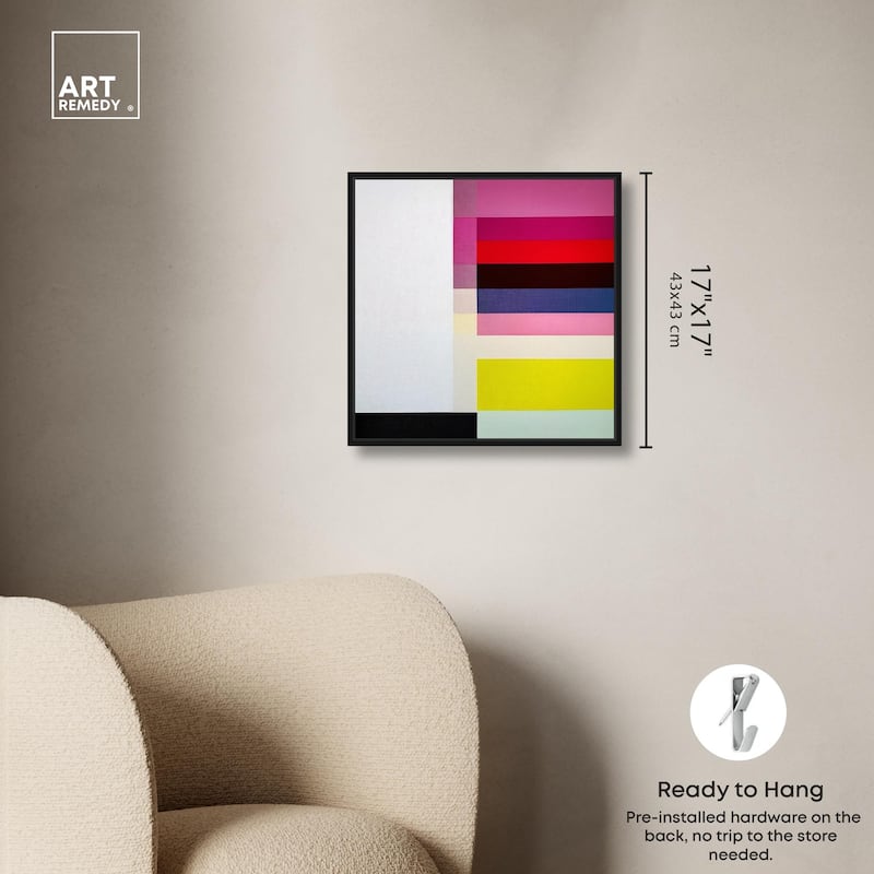 Quadratic Composition Canvas by Art Remedy