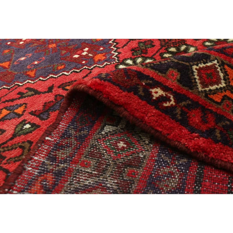 ECARPETGALLERY Hand-knotted Andelz Red Wool Rug - 3'7 x 5'0