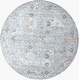 preview thumbnail 24 of 24, Livabliss Traditional Hassler Medallion Area Rug Grey/Blue - Round - 7' 10" x 7' 10"