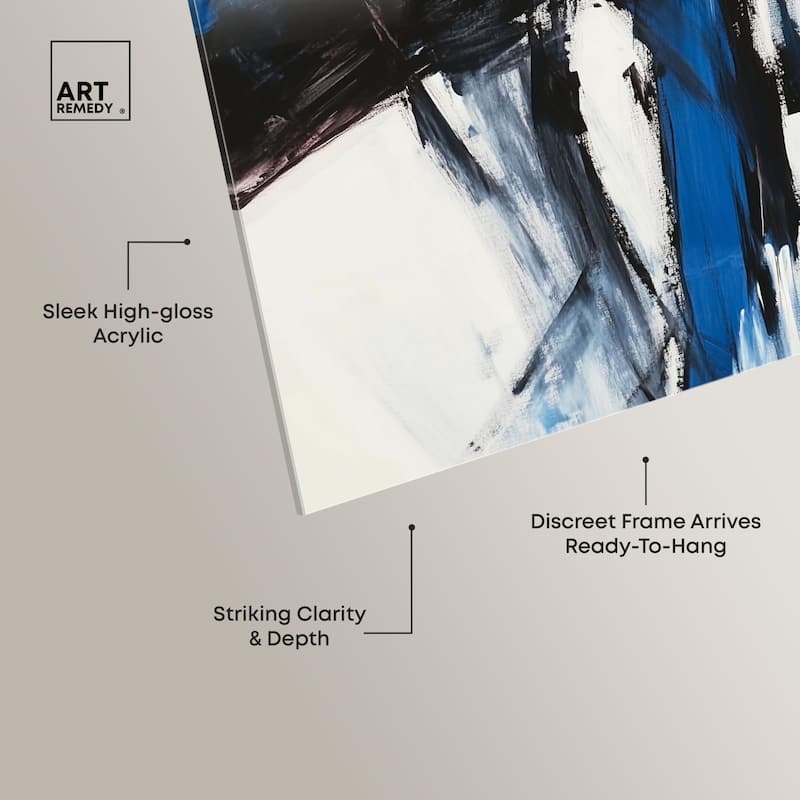 Blue Streak I Acrylic by Art Remedy, Ready to Hang