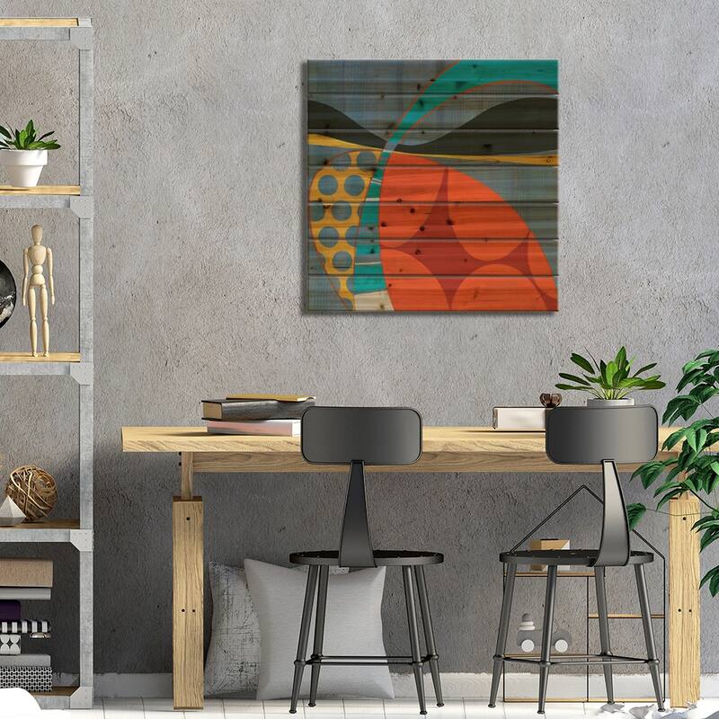 Transistor II Print On Wood by Liz Jardine - Multi-Color
