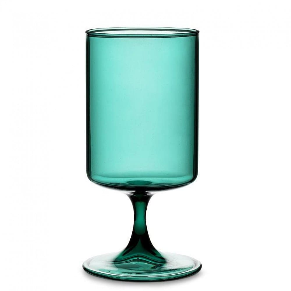 Teal Short Stem All Purpose Glass