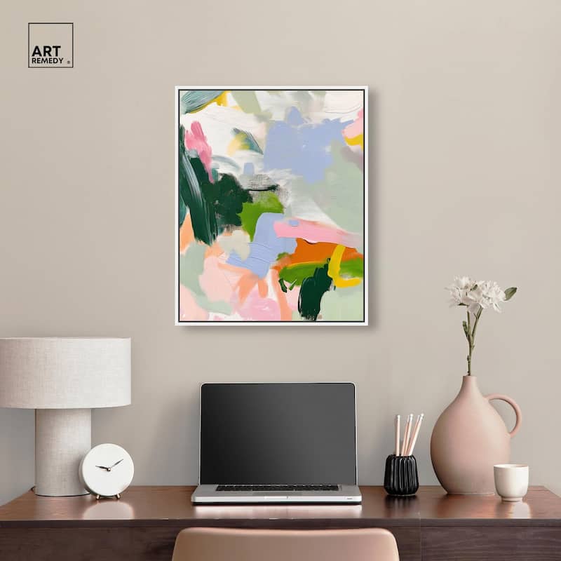 Color Palette Poetry Canvas by Art Remedy