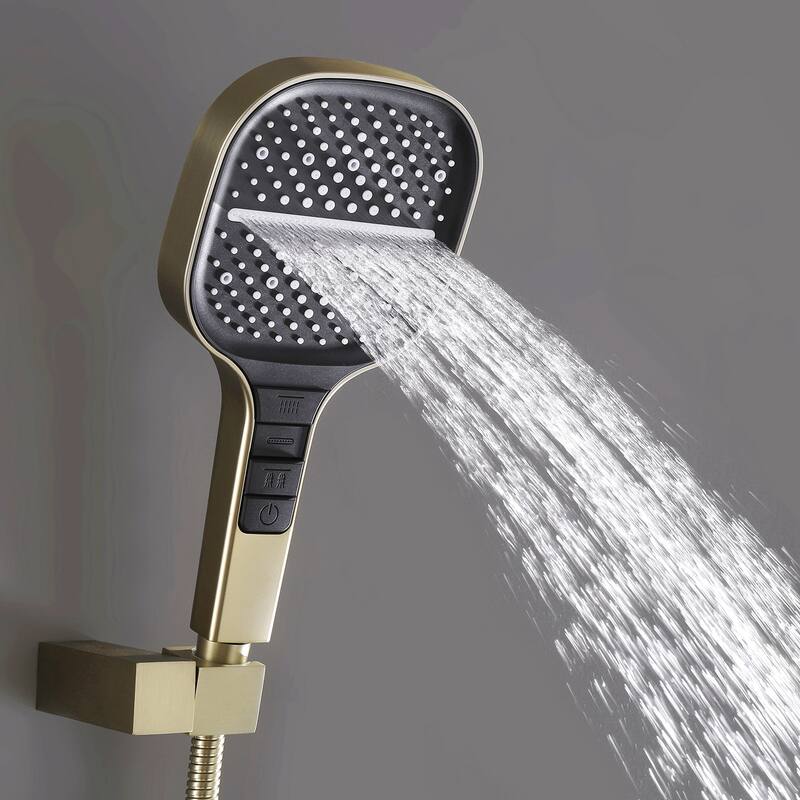 Matte Black shower heads Two-way thermostatic shower system