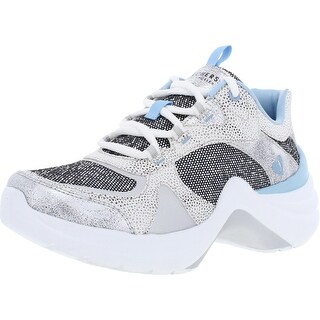 skechers memory foam white trainers