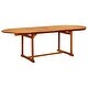 preview thumbnail 15 of 42, vidaXL Garden Dining Table (59.1"-78.7")x39.4"x29.5" Solid Acacia Wood Brown (63"-78.7"-94.5") x 39.4" x 29.5"