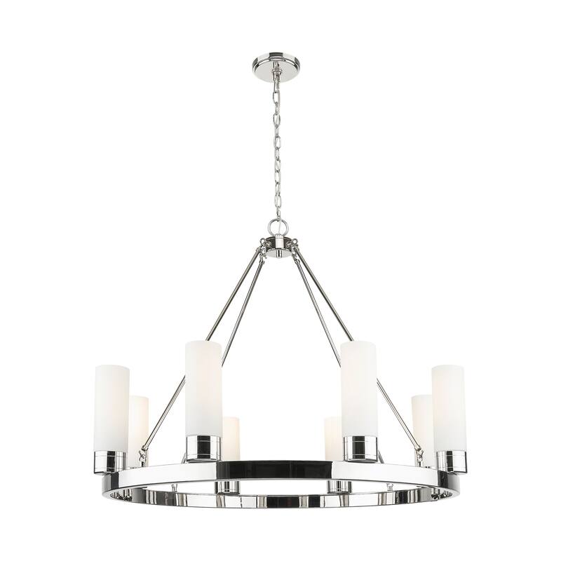 Innovations Lighting Downtown Urban - Boreas - 6 Light 36" Chandelier with 8" Shades