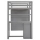 preview thumbnail 6 of 16, Muti-functional Twin size Loft Bed with Drawers,Desk,and Wardrobe,Solid Construction