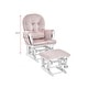 preview thumbnail 5 of 15, Glider and Ottoman with Wood Frame, Nursery Glider