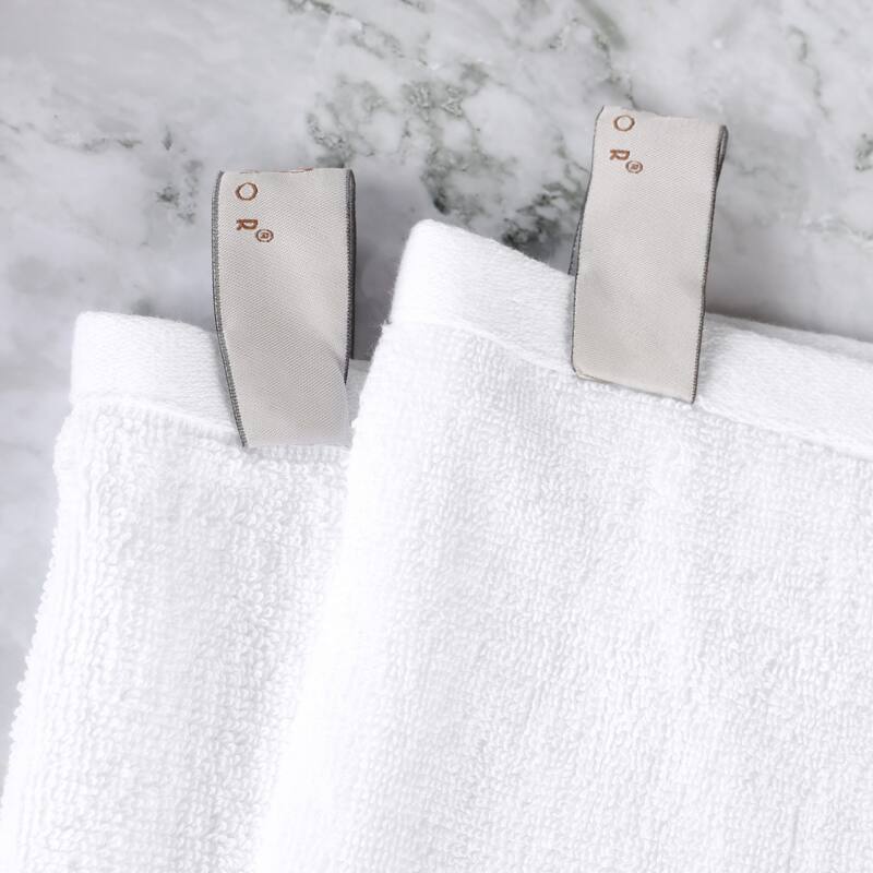 Superior Cotton Quick-Drying Solid and Marble 8 Piece Towel Set