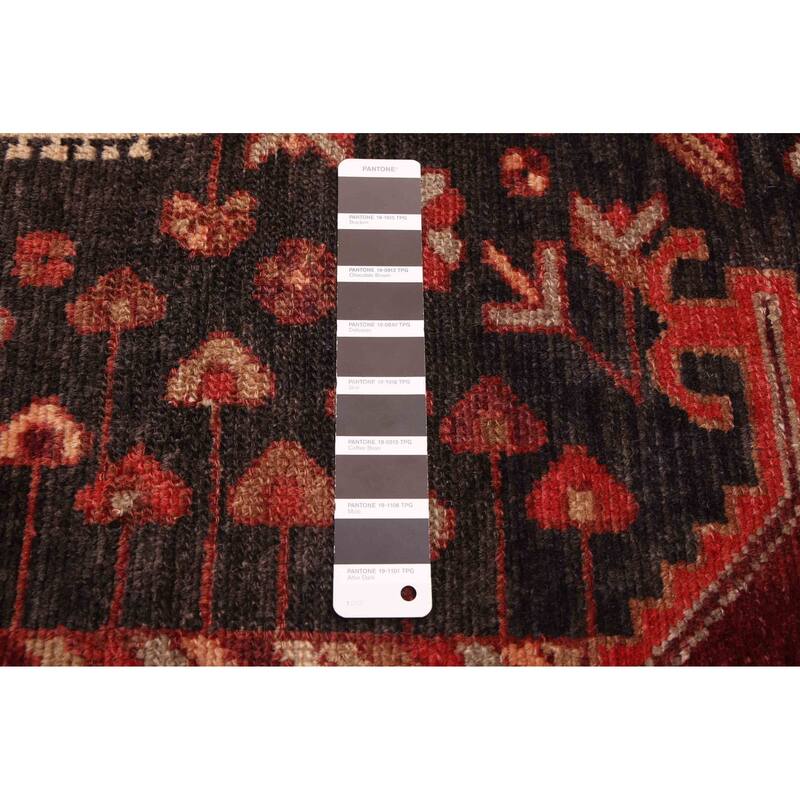 ECARPETGALLERY Hand-knotted Anadol Black, Red Wool Rug - 4'5 x 7'3