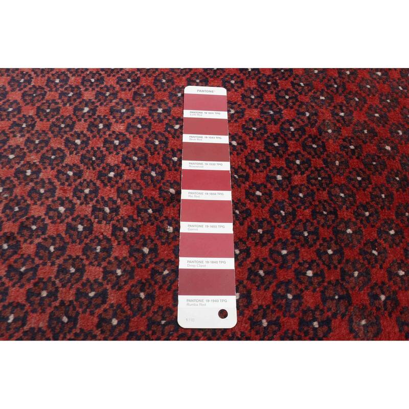 ECARPETGALLERY Hand-knotted Andelz Red Wool Rug - 3'4 x 9'10