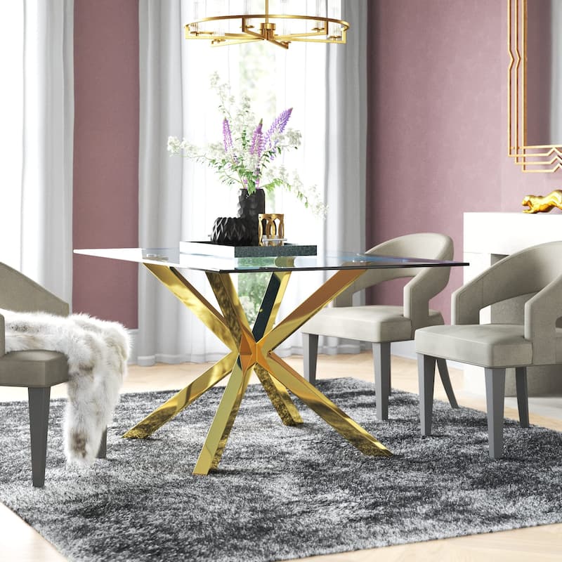 Culture Dining Table - gold