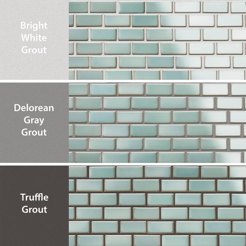 Merola Tile Hudson Subway Mint Green 11-3/4" x 12" Porcelain Floor and Wall Tile