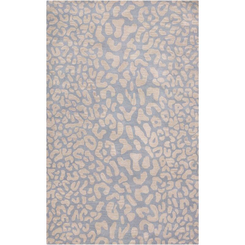 Hand-tufted Jungle Animal Print Wool Area Rug