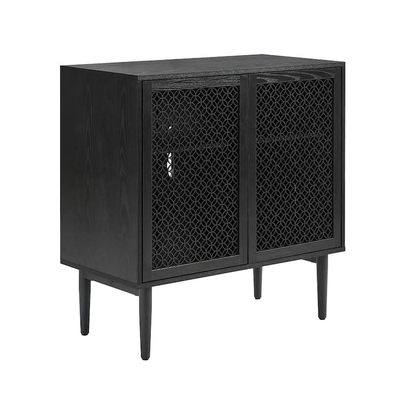 Modern Dominik 32"Tall 2-Door Accent Cabinet with Light by HULALA HOME