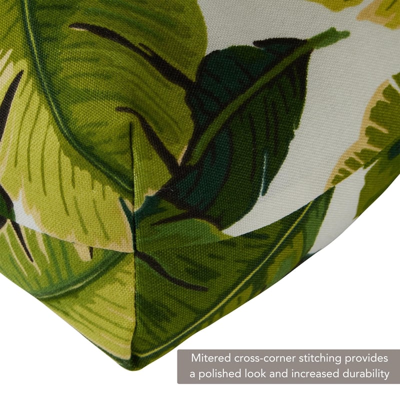 Outdoor Palm Leaves Seat/ Back Chair Cushion (Cushion Only)