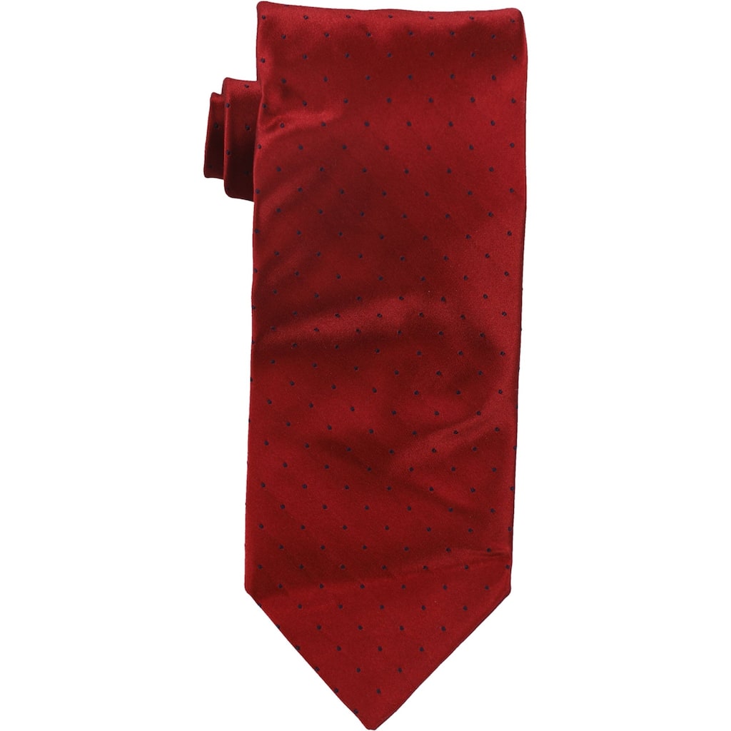 Robert Talbot Mens Pindot Self-tied Necktie, Red, One Size - One Size