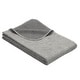 preview thumbnail 9 of 7, IBENA Melange Pure Cotton Baby & Children's Blanket 'Lausanne Mini' Steel Grey