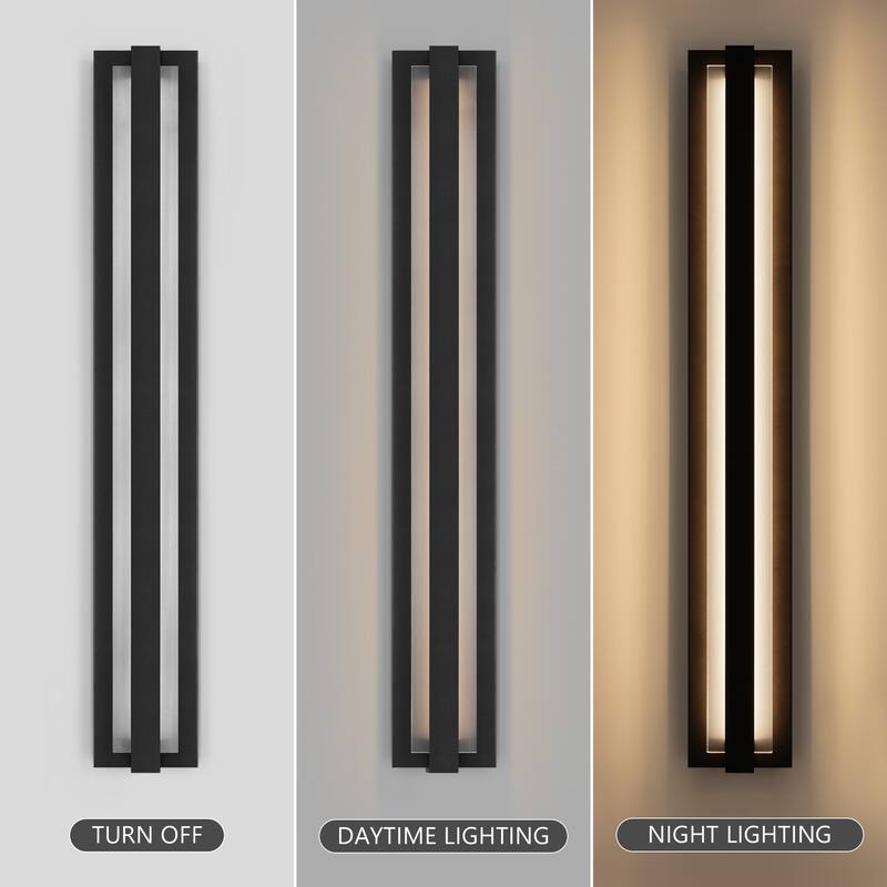 Modern Outdoor Wall Lights Exterior Lighting Fixtures With Glass Shade