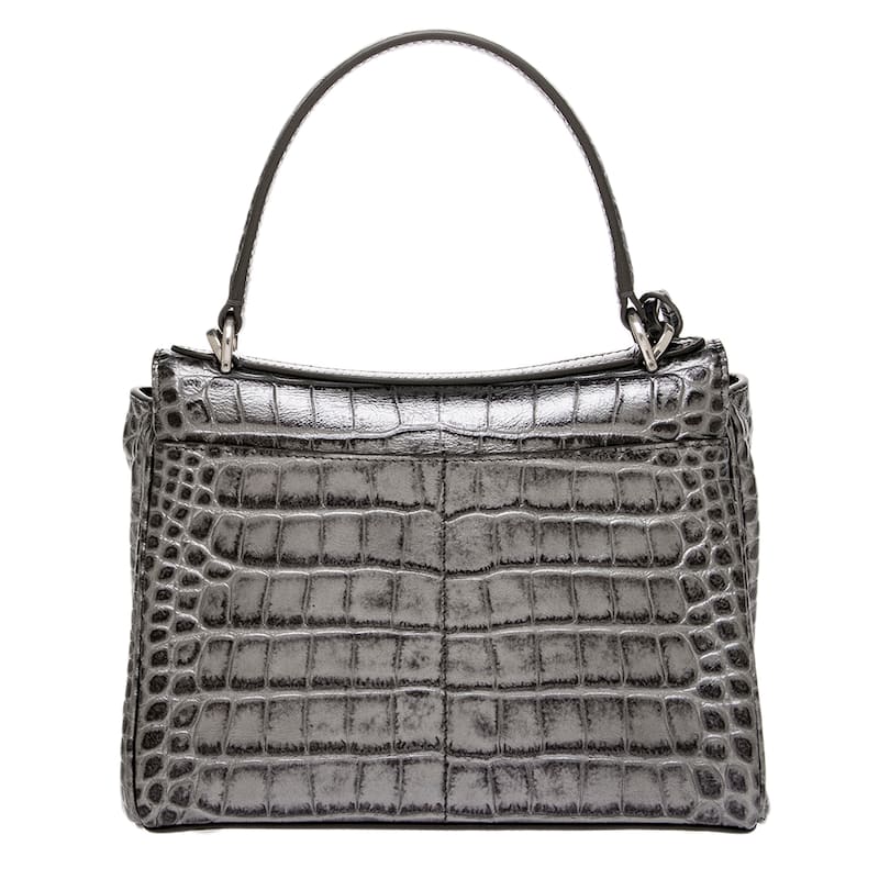 Balenciaga Mini Rodeo Bag in Croc-embossed Calfskin