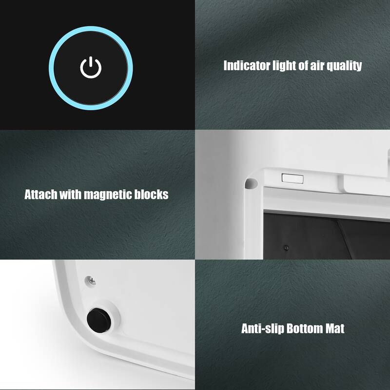 Air Purifier HEPA Air Filter Air Cleaner with Sleep Mode 800 Sq Ft