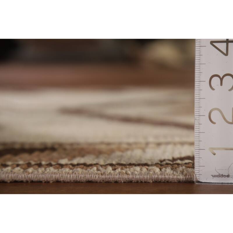 Natural Dye Handmade Kurdish Turkish Runner Rug Beige Wool Carpet - 3'4"x 11'9"