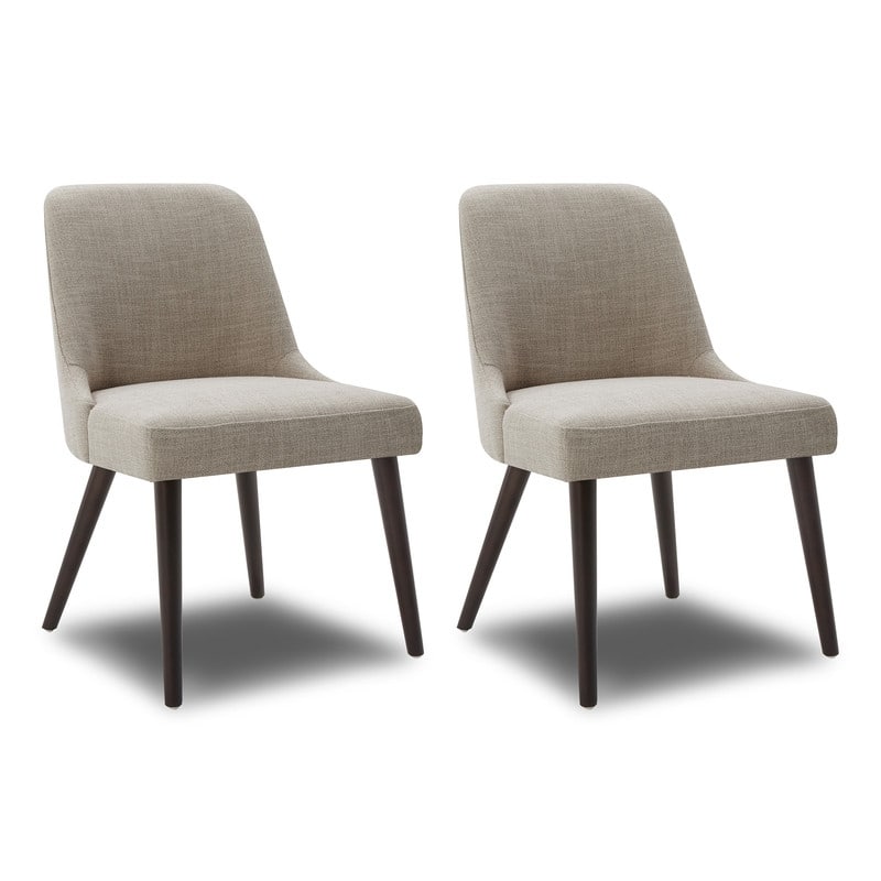 Spruce & Spring Lan Mid-Century Modern Dining Chair Set of 2 - Tan